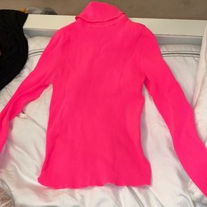 Zara knit hot pink turtle neck
